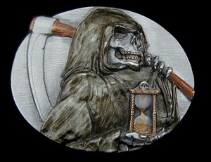 grim reaper belt buckle
