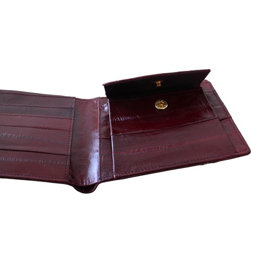 Portafoglio in vera pelle di anguilla portamonete porta carte - Foto 83 di 88