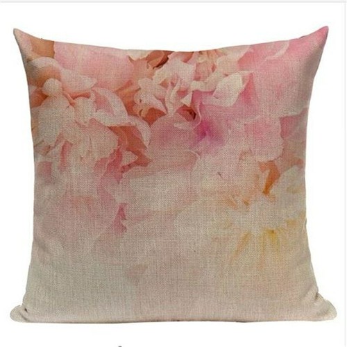 Gift Cotton Linen Modern Nordic Art Pink Pillow Creative WatercolorCushion Cover - Picture 19 of 37