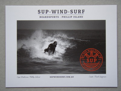 Sup Wind Surf Boardsports Phillip Island Supwindsurf Brochure Postcard