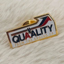 American Airlines Advertising QuAAlity from the Ground Up  Enamel Lapel Pin