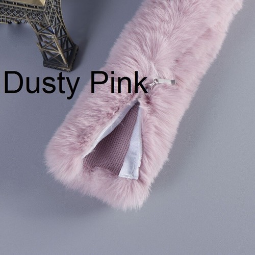 1PC Faux Fur Zip Sleeve Cover For Crossbody Shoulder Bag Handbag Strap Accessory - Picture 24 of 24