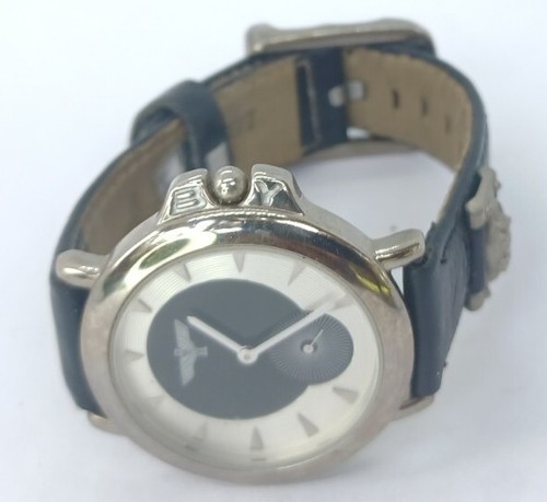 Vintage Boy London Watch Black Band Silver Case Seconds Subdial Kings Road Steph - Picture 4 of 22