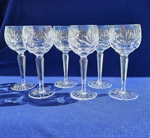 WATERFORD Crystal ASHLING Wine Hock Stem Glass made in Ireland 7 1/2" High - Picture 6 of 23