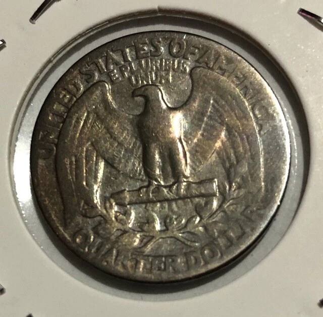 1944 P 25 Cents U.S Silver Washington Quarter Coin F+ Mint ￼Error DDO DDR Rare - Image 3 of 4