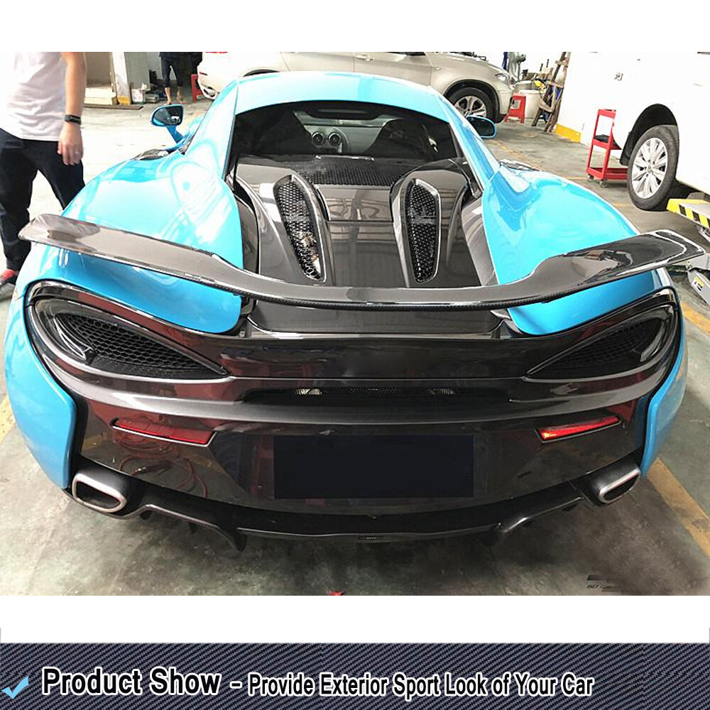 Real Carbon Rear Trunk Spoiler Racing Wing For McLaren 540C 570S 570GT 2015-2019