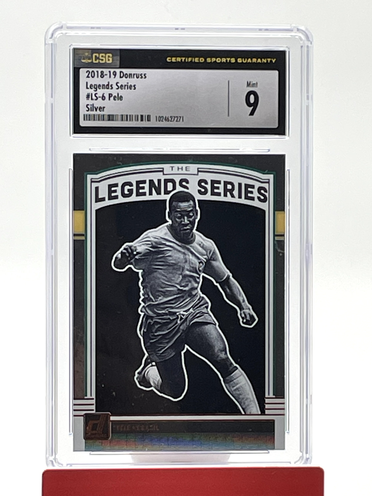 2018-19 Panini Donruss Pele Legends Series Silver #LS-6 Brazil CSG 9 Mint GOAT