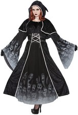 Forgotten Souls Adult Women's Costume Velvety Black Fancy Dress Forum Novelties