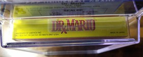 Dr. Mario Nintendo NES 1990 nuovo sigillato in fabbrica H-Seam CGC 9.8 A+ grado pi&ugrave; alto*