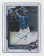 SEBASTIAN ESPINO 2022 Bowman Chrome 1st AUTO #CPA-SE TORONTO BLUE JAYS
