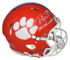 TRAVIS ETIENNE SIGNED CLEMSON TIGERS F/S AUTHENTIC SPEED HELMET W/ 2018 CHAMPS