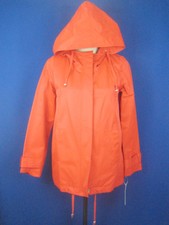 Eileen Fisher Red Cotton Blend Hooded Sport Parka Coat, Sz Pp Nwt