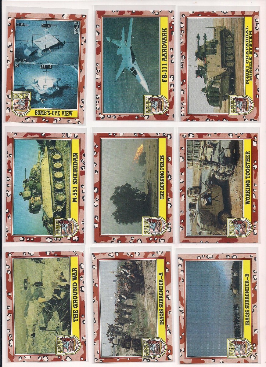 1991 Topps Desert Storm Trading Cards Series 3 / Pick / Choose f