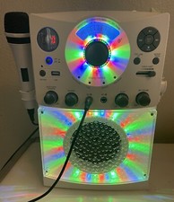 Singing Machine SML385UW Bluetooth Karaoke System w/ LED Disco Lights, CD G