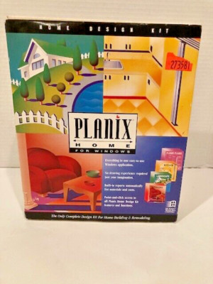 Planix Home for Windows Home Design Kit Compatible Floppy Disk VTG 1993