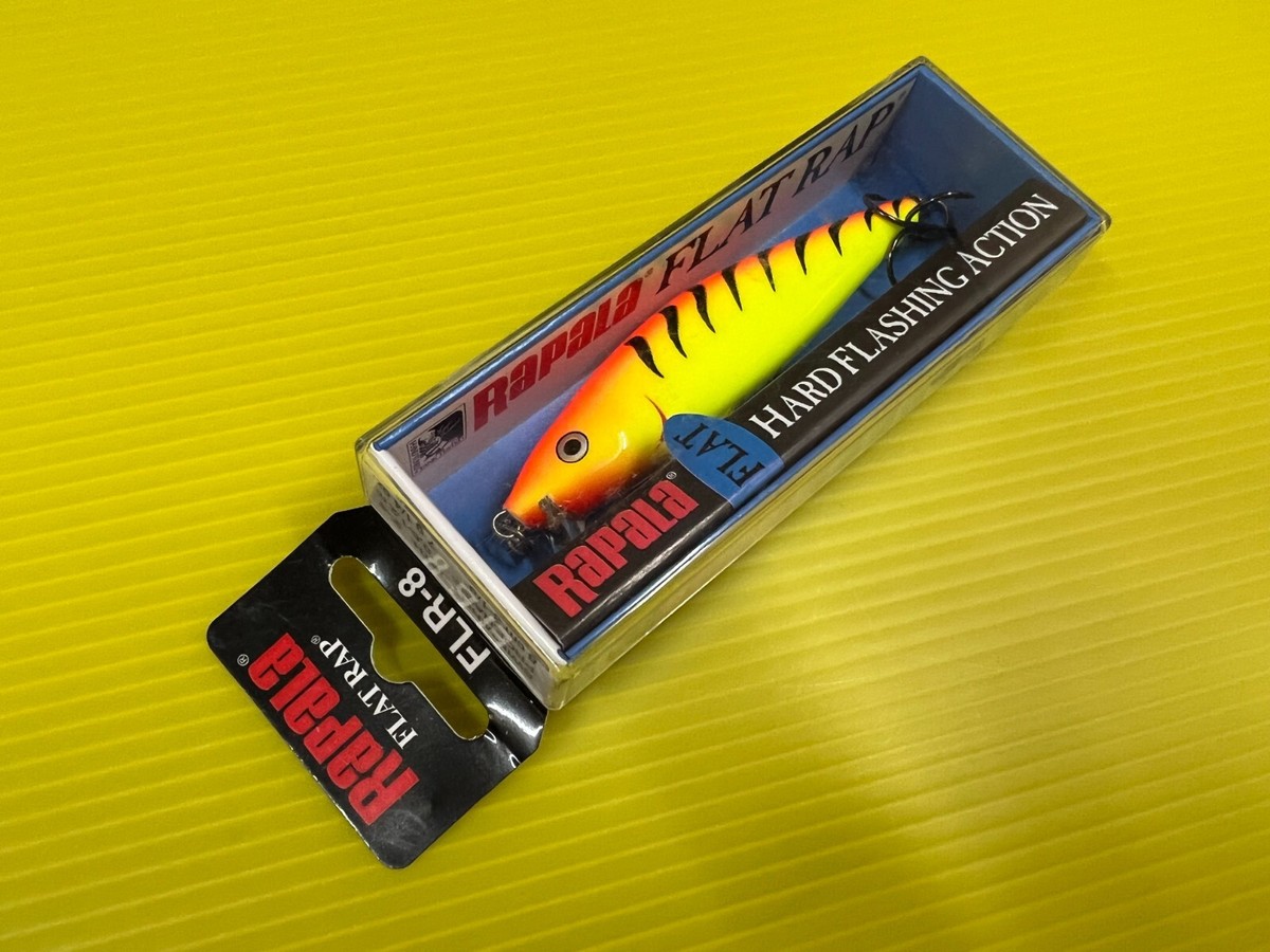 Rapala Flat Rap FLR-8 HT, Hot Tiger Color Slow Risng Minnow