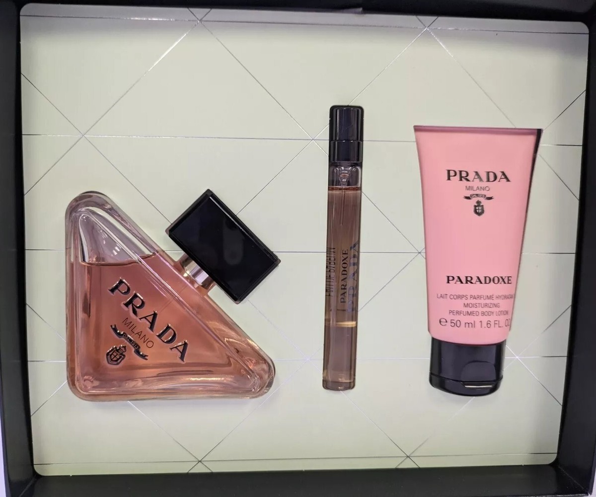 Prada Paradoxe 3pcs Giftset for Women EDP 3.0o.z & 0.33oz body