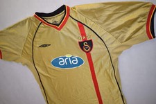 Umbro Galatasaray Istanbul Trikot Jersey Maglia Camiseta Gold Türkiye 02-03 L