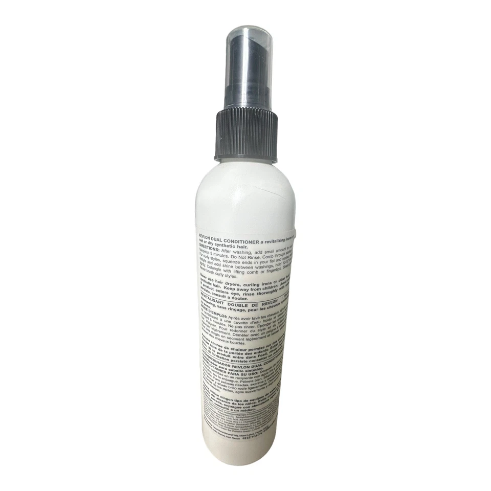 RARO Revlon Doble Acondicionador 8oz Spray para Pelucas Tejidas de Cabello Sintético Nuevo Foto 3 de 3
