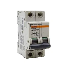 Merlin Gerin Multi9 Miniature Circuit Breaker 2P 125V 1A-Type C C60N 24442