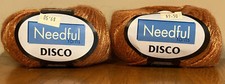 Needful Yarns DISCO Shimmer Yarn 196yds Copper 4917 2-50 gram Balls Italy