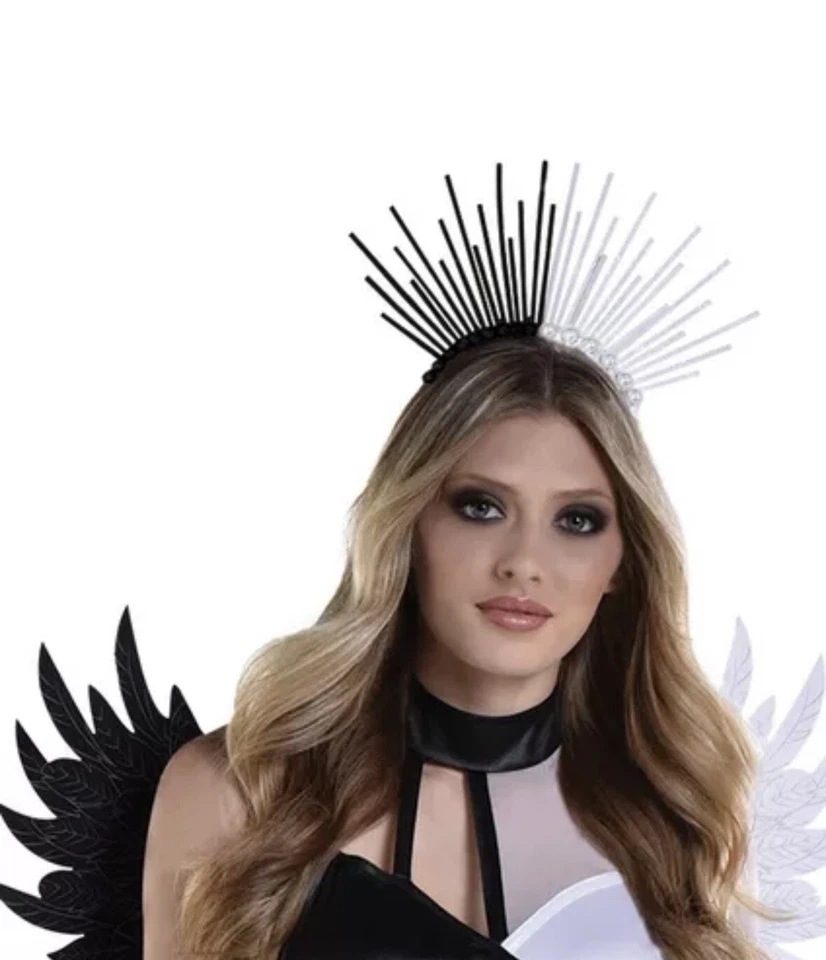 Traje Caído Oscuro Ángel Retorcido Tú mismo Disfraz Elegante Halloween Adulto Foto 3 de 4