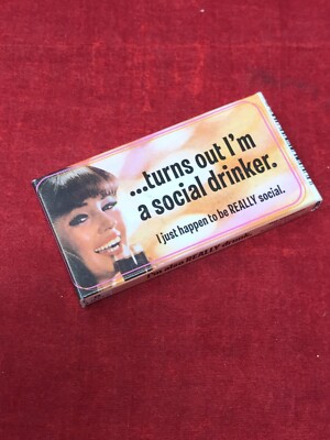 Turns Out I'm a Social Drinker - Blue Q Gum One Pack Novelty Funny