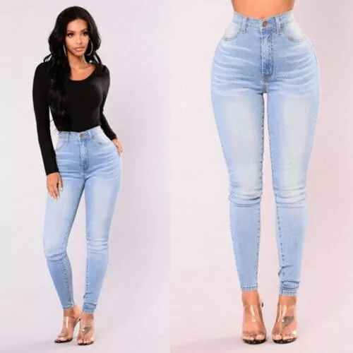 Onsoyours Vaqueros Mujer Elasticos Pantalones Mujer Jeans Push Up Leggins  para Mujer Invierno Mujer Skinny High Waist Skinny Jeans Vaqueros para Mujer