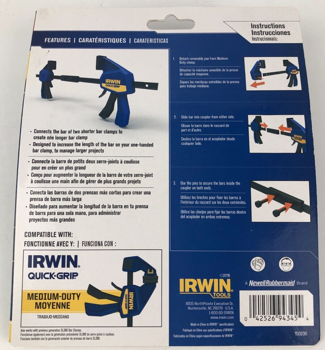 IRWIN Clamp Coupler for MediumDuty Clamps 1964750 eBay