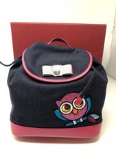 $1100 New Salvatore Ferragamo Womens Pink Blue Backpack Handbag