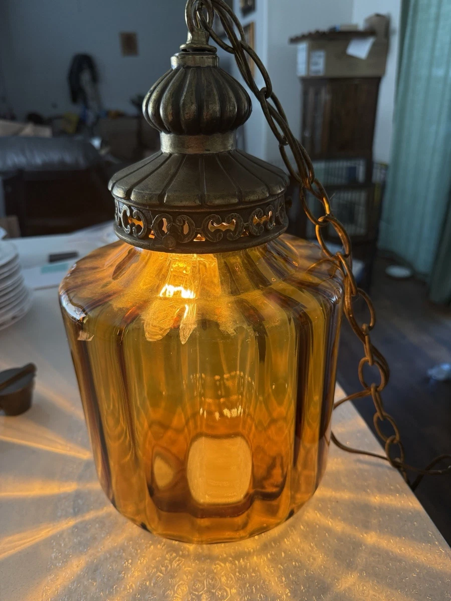 amber glass chandelier products for sale | eBay