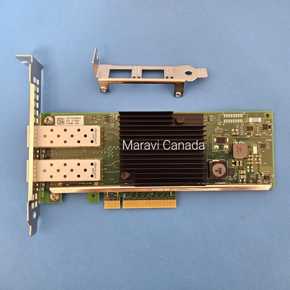 Scheda di rete originale Dell Intel X710-DA2 10 GB doppia 2 porte SFP+ Y5M7N 5N7Y5 - Immagine 4 di 4
