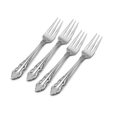 Wallace Antique Baroque 18/10 Stainless Steel Cocktail Fork (Set of Four)
