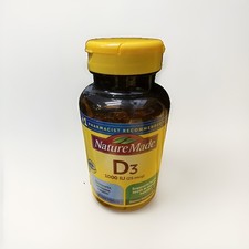 Nature Made Vitamin D3 1000 IU Softgels, 650 Count