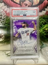 2018 Topps Diamond Icons Clayton Kershaw Auto 6/10 PSA Mint 9