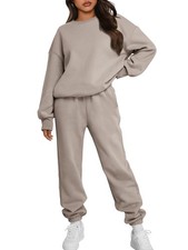 Sweatsuits Women 2 Piece Outfits Piece Crewneck Sweatshirts Sets Lounge Fall ...
