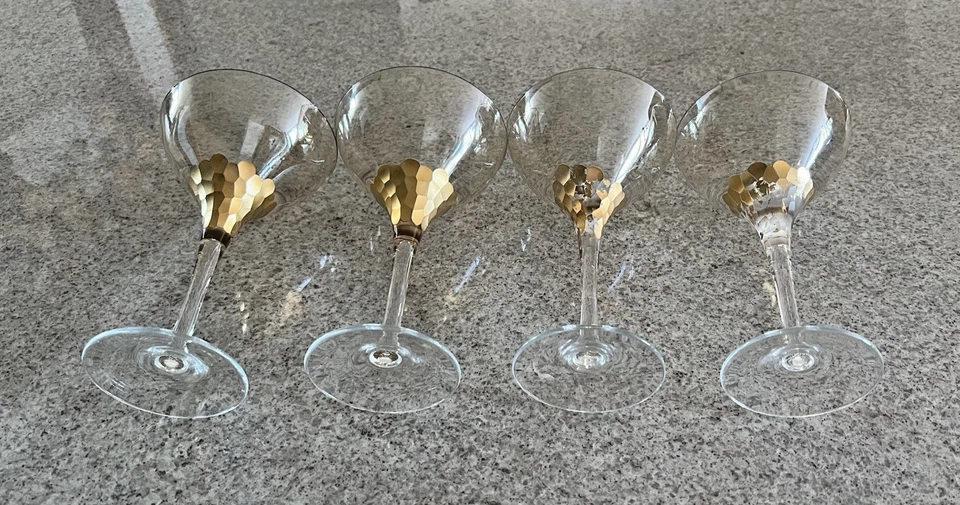 Óculos Martini Kim Seybert Gold "Paillete" #2083G - Conjunto de 4 - Imagem 2 de 4