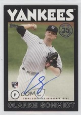 2021 Topps 1986 Baseball Series 2 Black 130/199 Clarke Schmidt #86B-CS Auto 1ax