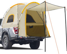 Pickup Truck Tent With Awning Shadewaterproof Pu5000mm 5.5-6.3ft Khaki Pickup Truck Tent With Awning Shadewaterproof Pu5000mm 5.5-6.3ft Khaki