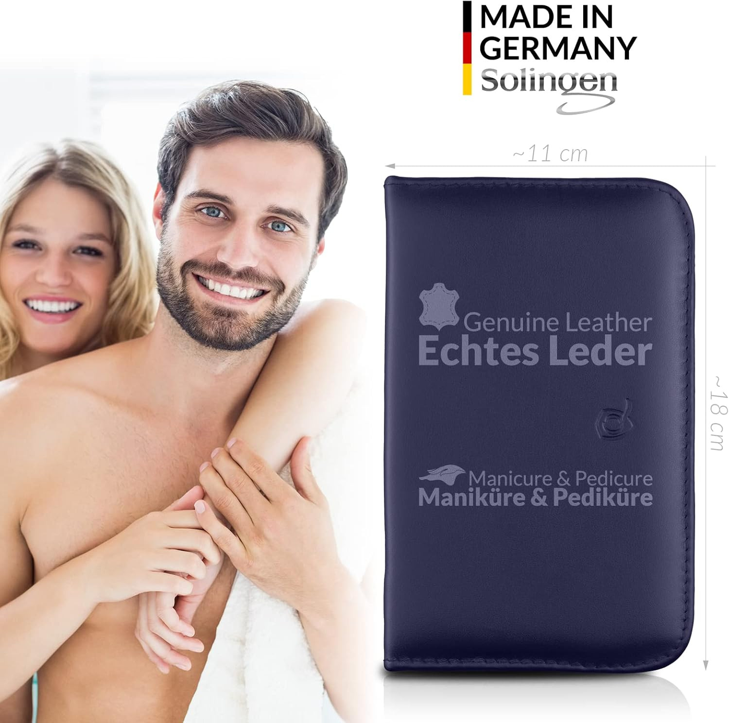 Kit Manicure Solingen da Viaggio 12 Pezzi | Compatto e Professionale per Esterno - 2
