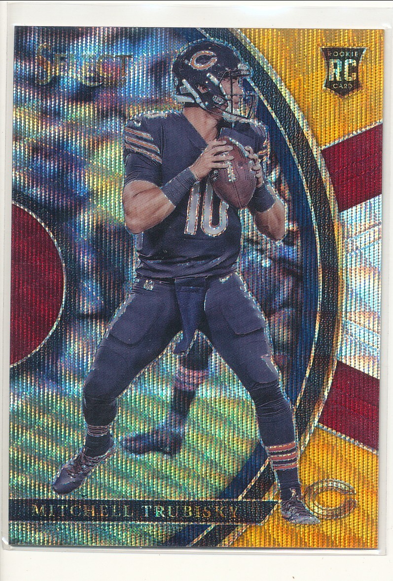 2017 Panini Select - Concourse Mitchell Trubisky #72 Tri-Color Prizm /199 (RC)