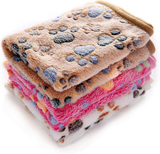 1 Pack 3 Blankets Super Soft Fluffy Premium Fleece Pet Blanket Flannel Throw for