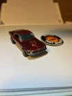 1967 Hot Wheels Redline Custom Mustang Red W/Gray Interior + Button