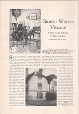 1929 Article * Gilbert White's Village by Mary Cranfield Selborne England