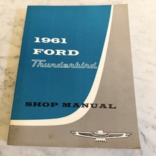 1961 Ford Thunderbird Shop Manual Car Repair Service Maintenance 7750-61 Vintage
