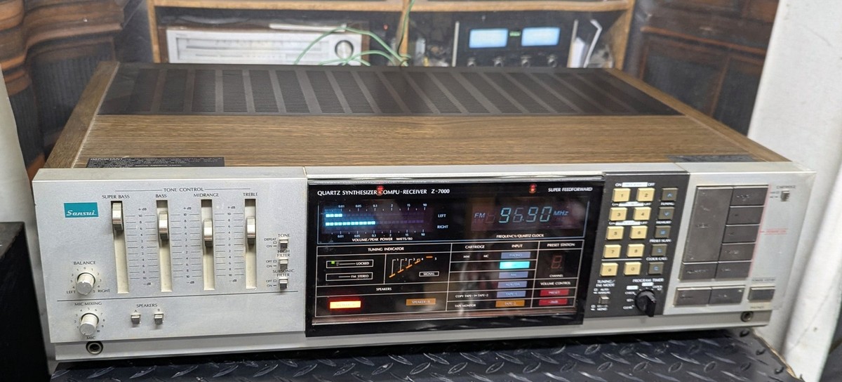 Sansui Z-7000 stereo receiver with wood case | eBay