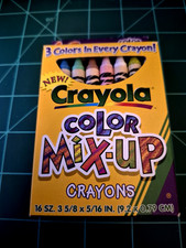 Vtg Crayola Crayons COLOR MIX-UP Box Of 16 Colors 1997 Binney Smith NOS