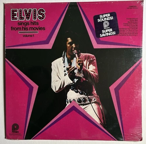 ELVIS PRESLEY “Sings Hits From His Movies Volume 1” Vintage Sealed Vinyl LP!