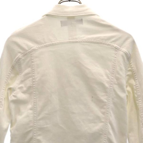 1piu1uguale3 RELAX White denim trucker Jacket S white Men's - Picture 3 of 10
