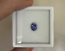 AMAZING 1.63 Ct SPARKLING BLUE PURPLE OVAL NATURAL MINED TANZANITE! 